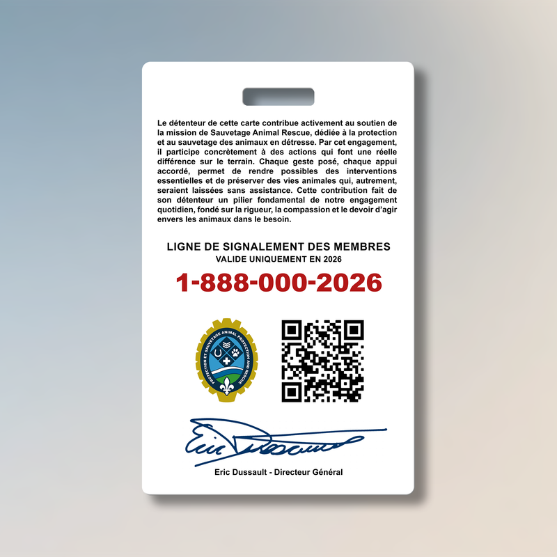 Carte de membre 2026